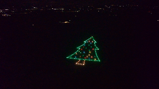 Tavullia - Un albero di Natale nella discarica targato Marche Multiservizi